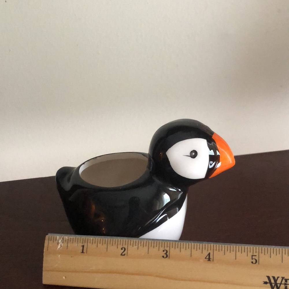 Ceramic Penguin Animal Planter - Picture 7 of 8